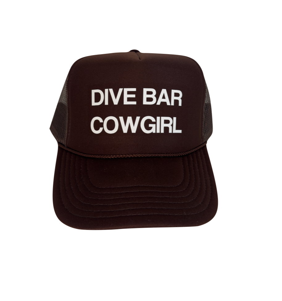 DIVE BAR COWGIRL - BROWN TRUCKER